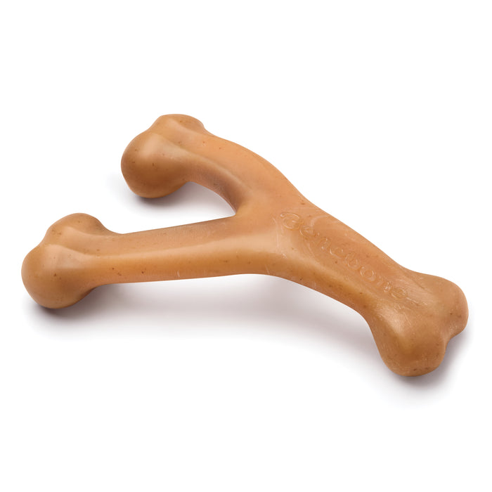 Benebone Wishbone Durable Dog Chew Toy Chicken LG