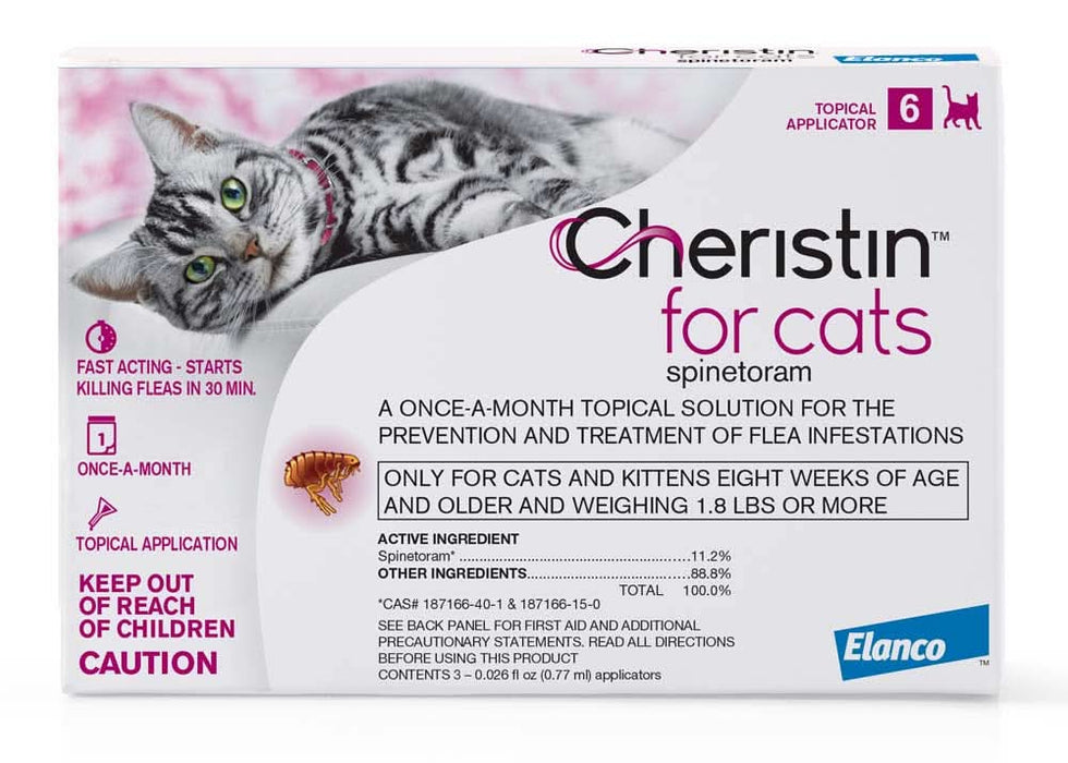 Elanco Cheristin Topical Flea Treatment & Prevention for Cats 6ct