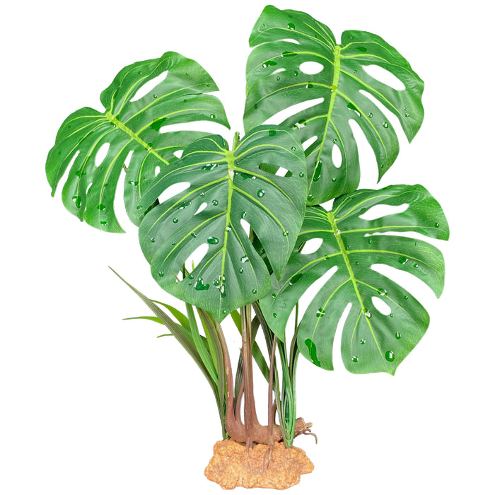 Komodo Standing Plant Monstera Leaf 18in