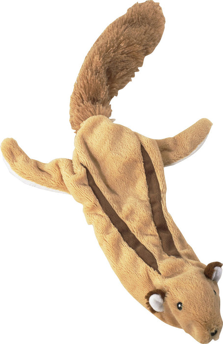 Skinneeez Forest Series Dog Toy Flying Squirrel Brown Mini