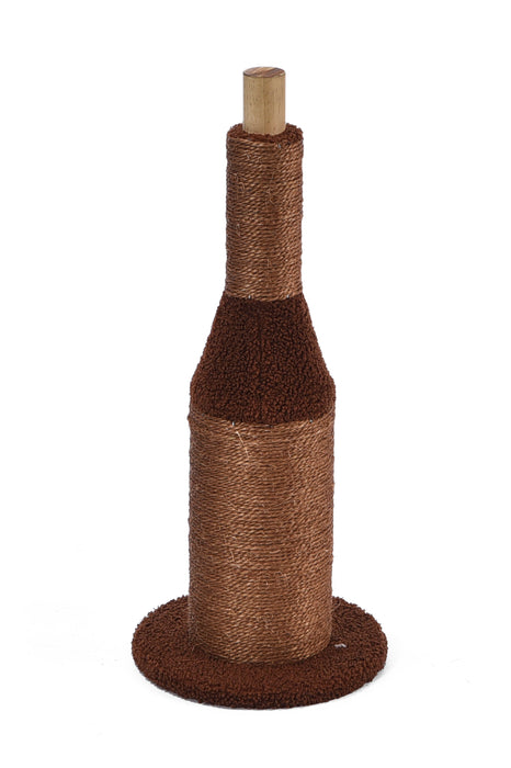 Max & Marlow Apple Novelty Cat Scratcher Wine Bottle - Image 2