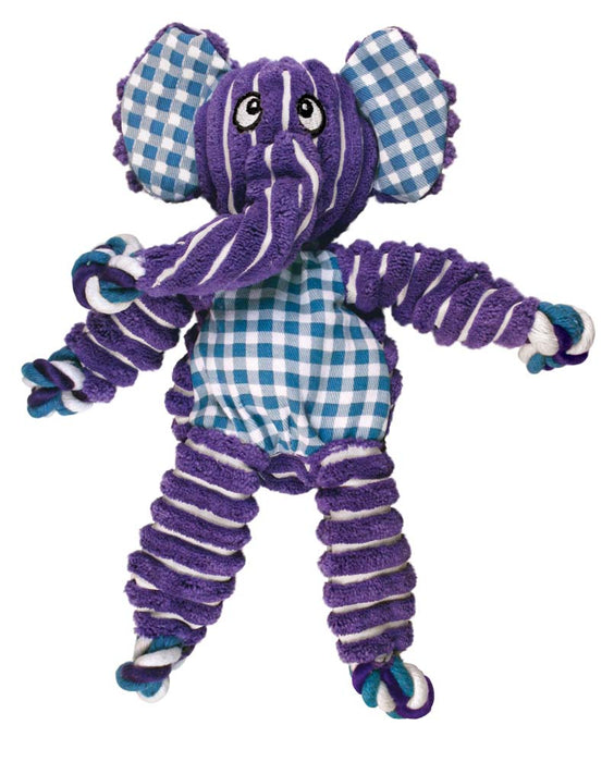 KONG Floppy Knots Elephant Dog Toy Purple MD/LG - Image 5
