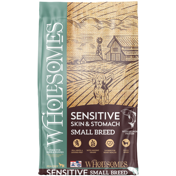 Wholesomes Sensitive Skin & Stomach Small Breed Salmon Dry Dog Food 12lbs