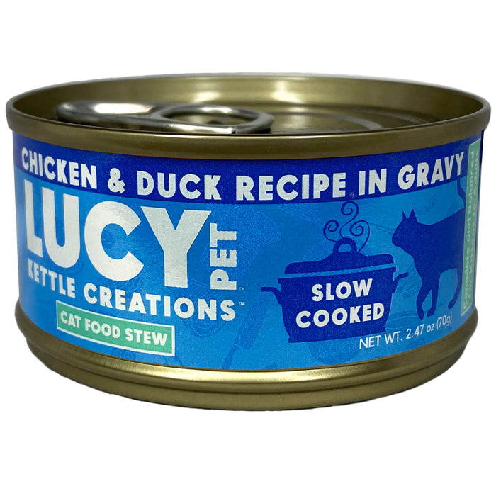 Lucy Pet Products Kettle Creations Adult Wet Cat Food Chicken & Duck 2.75oz (Pack of 12)