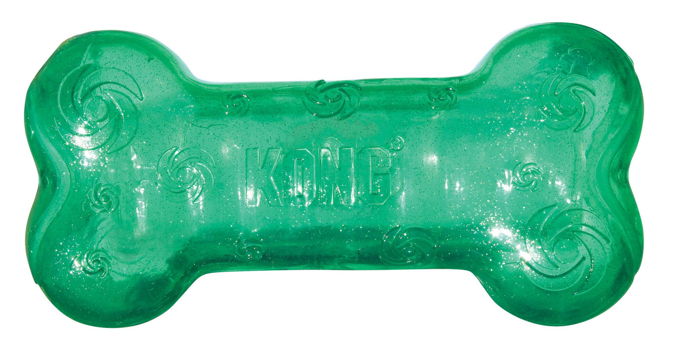 KONG Squeezz Crackle Bone Dog Toy Assorted LG - Image 2
