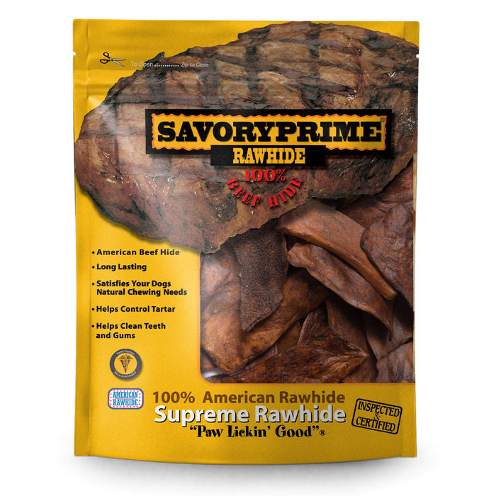 Savory Prime Supreme Rawhide Chips Beef 1 lb