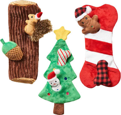 Ethical Pet Spot Holiday Puzzle Plush Dog Toy, Assorted, 14 inches