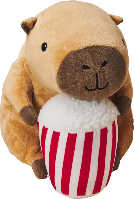 Spot Capybara with Popcorn Plush Dog Toy, 8 in