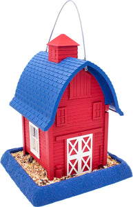 Village Collection Americana Barn Bird Feeder