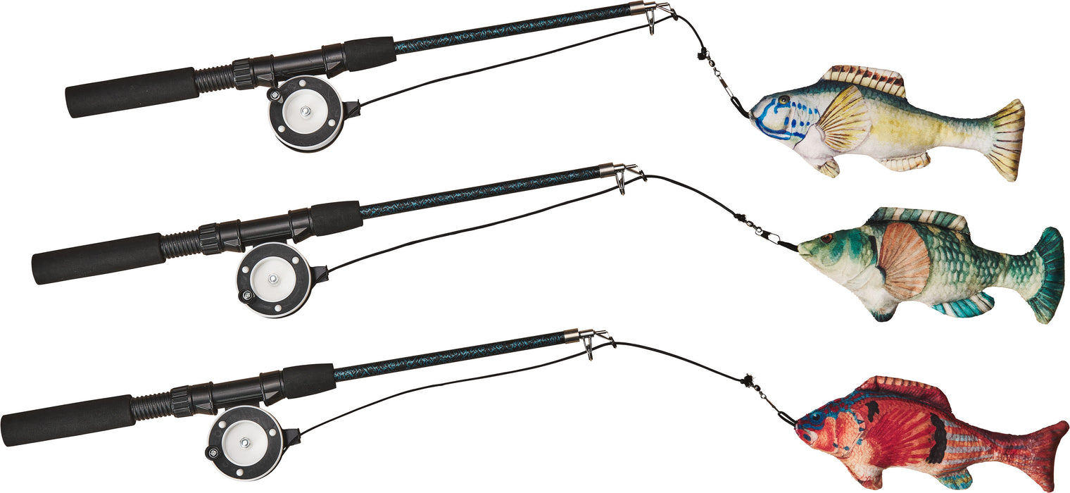 Spot Ethical Products Catch O Day Fishing Rod Wand Assorted Interactive Cat Toy, 18 in