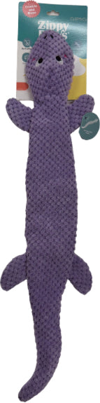 ZippyPaws Rope Reptilez-Purple Lizard Dog Toy