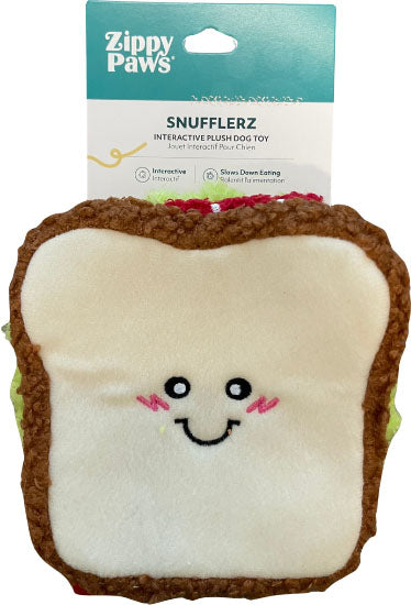 ZippyPaws Snufflerz BLT Sandwich Interactive Dog Toy, Medium