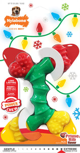 Nylabone Holiday Power Chew Double Bended Bone