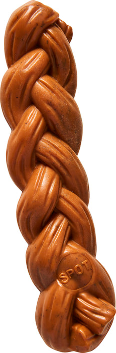 Ethical Pet Bam-Bone Braided Stick Tough Dog Chew Toy, Hickory, 7.25 inches
