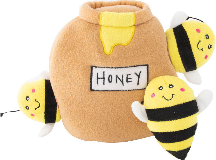ZippyPaws Burrow Honey Pot Hide & Seek Dog Toy, Medium