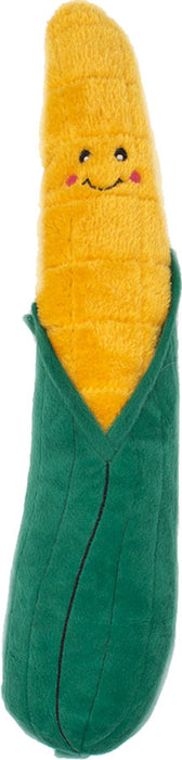 ZippyPaws Jigglerz Corn Squeaky Plush Dog Toy, Yellow and Green XL
