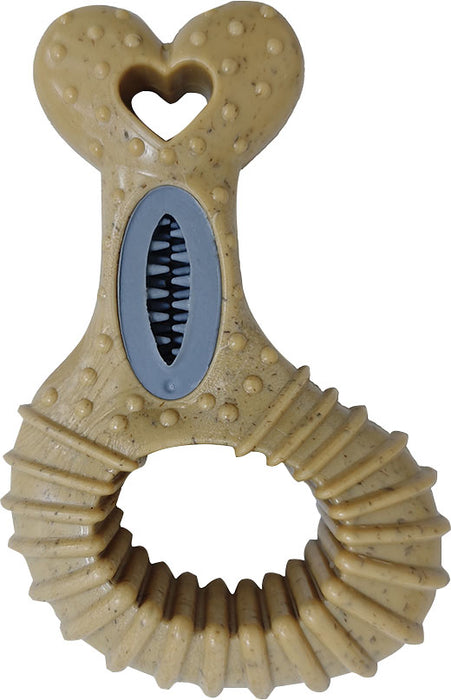 Ethical Pet Bam-Bone Dental Drumstick Dog Chew Toy, Chicken, 6 inches