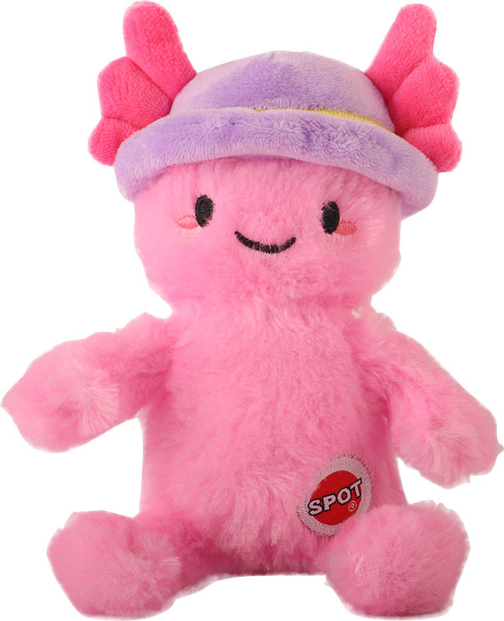 Spot Ethical Products Axolotl Plush Dog Toy with Hat, Assorted, 6 in