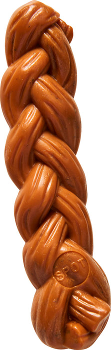Ethical Pet Bam-Bone Braided Stick Tough Dog Chew Toy, Hickory, 5.75 inches