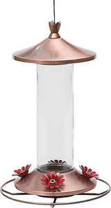 Elegant Glass Hummingbird Feeder