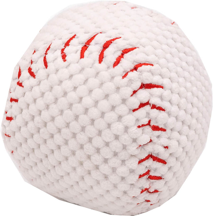 ZippyPaws Sportsballz-Baseball Squeaky Dog Toy, Medium