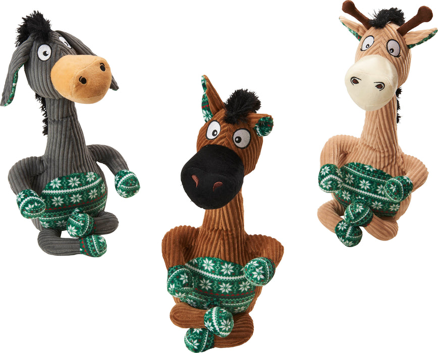 Ethical Pet Spot Holiday Yoga Trio Dog Toys Assorted, 16 inches