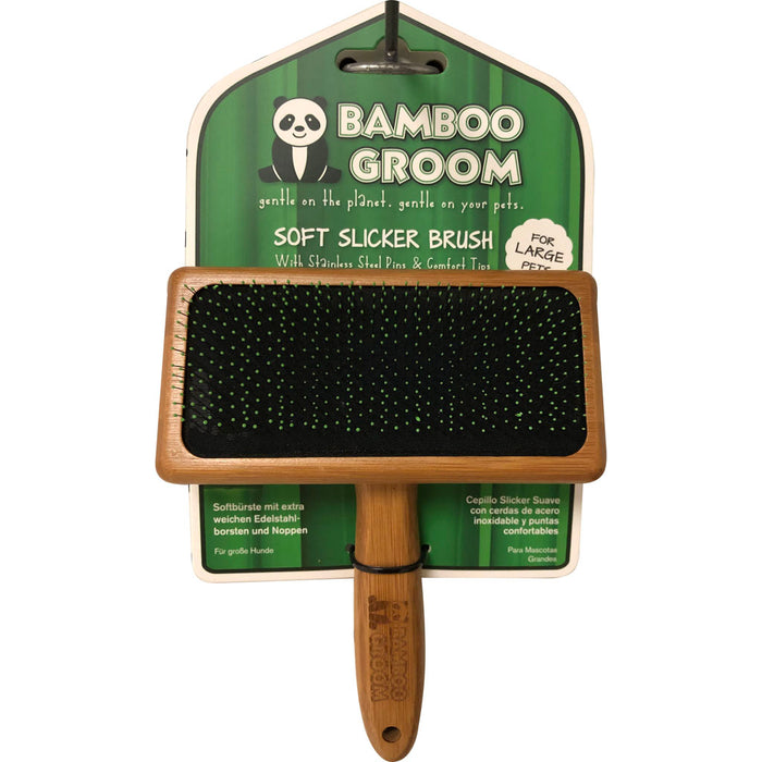 Bamboo Groom Soft Slicker Brush