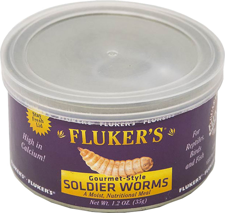 Flukers Gourmet Canned Soldierworms