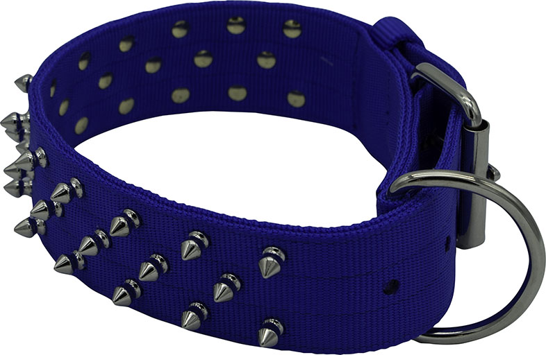 Bravo Nylon Spiked Dog Collar