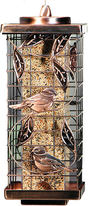 Squirrel-Resistant Caged Tube Feeder
