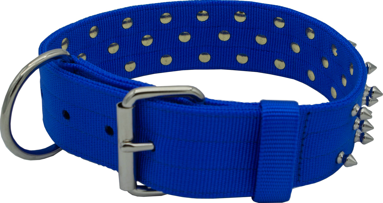 Bravo Nylon Spiked Dog Collar