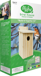 My First Blue Bird House W/ Viewing Window Diy Kit