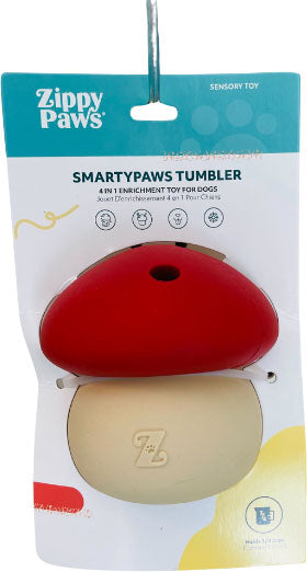 ZippyPaws Smartypaws Tumbler Mushroom Dog Toy, Medium