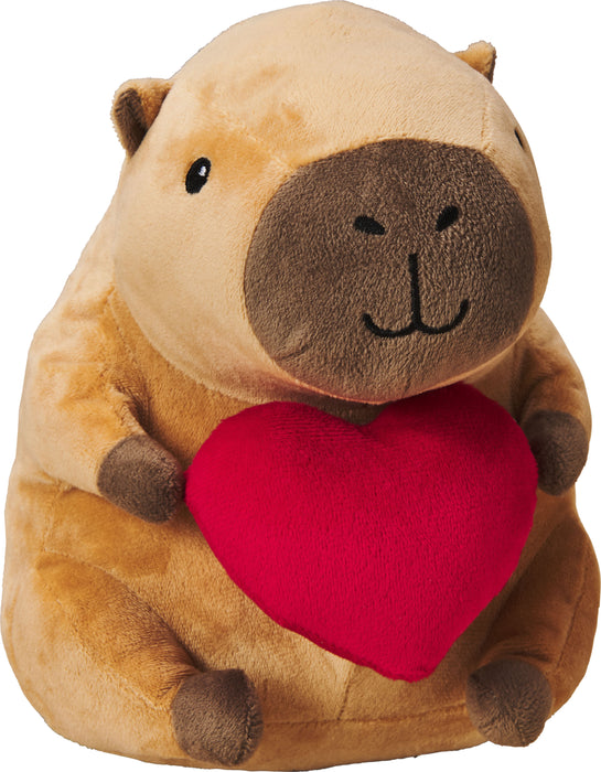 Spot Capybara with Heart Plush Dog Toy, 8 in