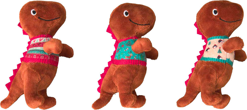 Ethical Pet Spot Holiday Dinosaurs Cat Toy, Assorted, 6 inches