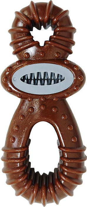 Ethical Pet Bam-Bone Dental Pacifier Dog Chew Toy, Bison, 5.5 inches