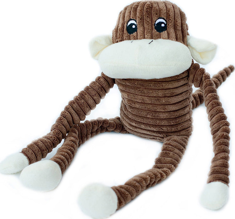 ZippyPaws Spencer The Crinkle Monkey Dog Toy, Large