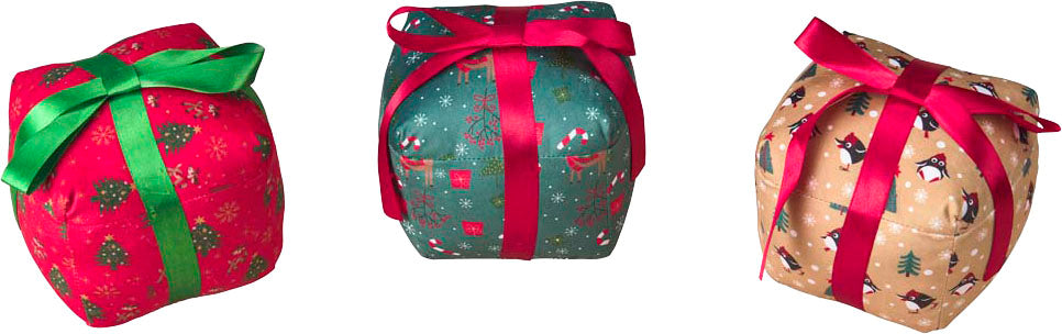 Ethical Pet Spot Holiday Present Dog Toy, Assorted, 5 inches