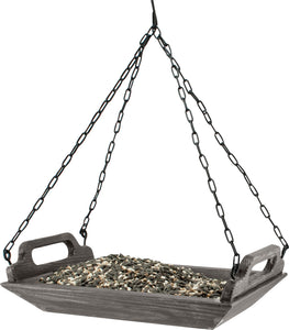 Modern Farmhouse Wood Barn Trough Platform Feeder