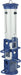 Small Blue Seed Plastic Tube Feeder
