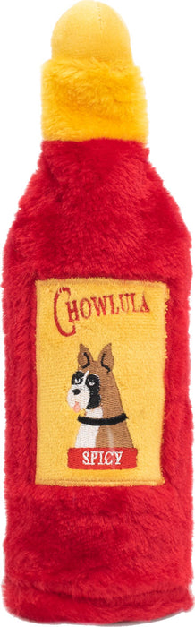 ZippyPaws Crusherz Hot Sauce Chowlula Dog Toy, Red (Medium)
