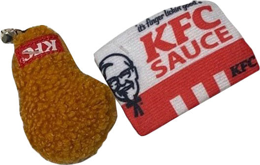 Spot KFC Sauce Pack & Drumstick with Catnip Toy, 2-Pack