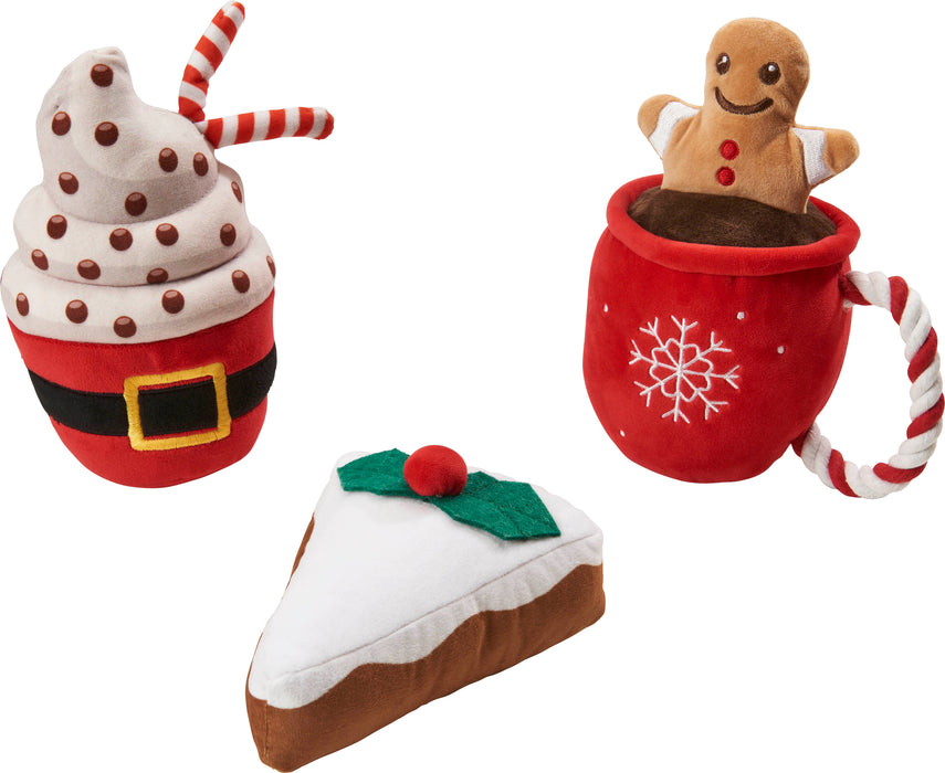 Ethical Pet Spot Holiday Yummies Dog Toys, Assorted, 6 inches