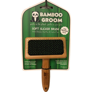 Bamboo Groom Soft Slicker Brush