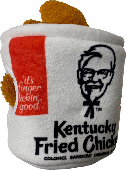 Spot KFC Plush Soft Puzzle Bucket Dog Toy, 6 in