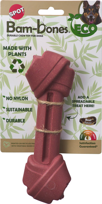Ethical Pet Bam-Bone Eco Knot Bone Dog Chew Toy, Beef, 7.5 inches