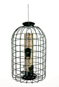 Squirrel-Resistant Caged Tube Feeder