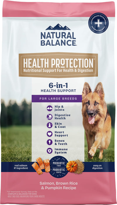 Natural Balance Health Protection Large Breed Salmon, Brown Rice & Pumpkin Dry Dog Food, 26 lb