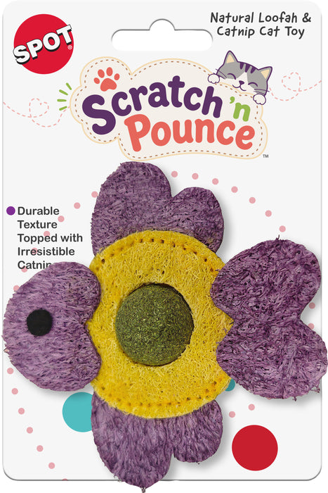 Spot Scratch N Pounce Catnip & Loofah Fish Cat Toy, 4 inches