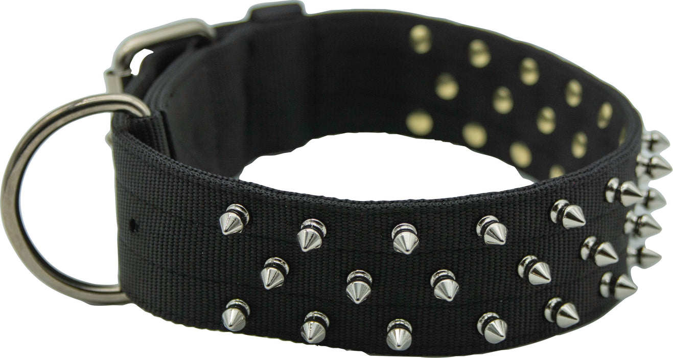 Bravo Nylon Spiked Dog Collar
